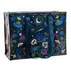 Blue Q Starry Garden Shopping Bag Shoulder Tote  -  Eco  - Pocket, Zipper, folding