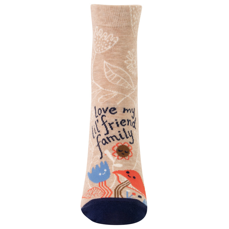 Love My Lil' Friend Family  - Blue Q Women's Ankle Socks