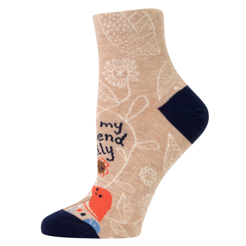 Love My Lil' Friend Family  - Blue Q Women's Ankle Socks