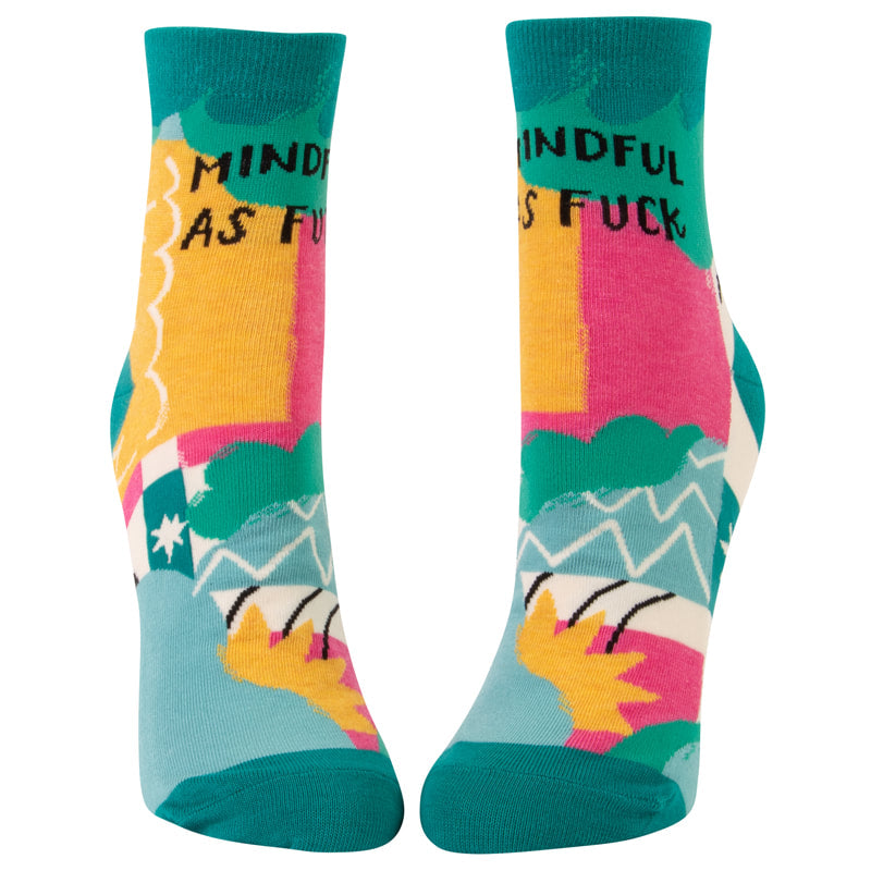Mindful as Fuck - Blue Q Women's Ankle Socks