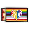 All Inclusive LGBTQ Pride Heart - 2" matches in slide box - DD