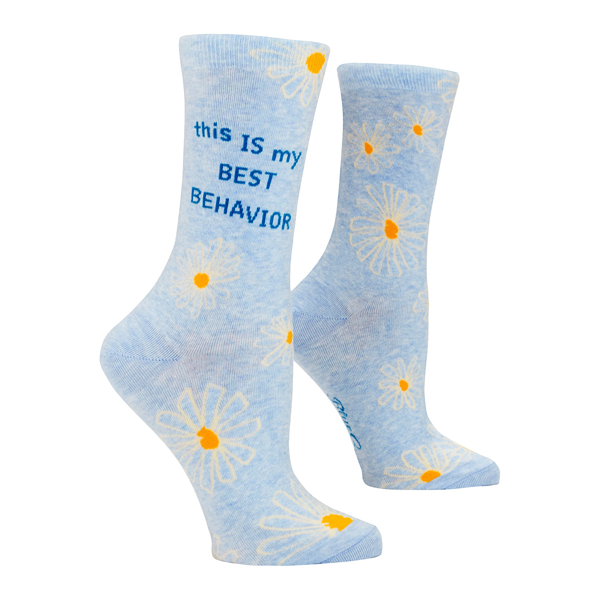 My Best Behavior Blue Q Women's Crew Socks