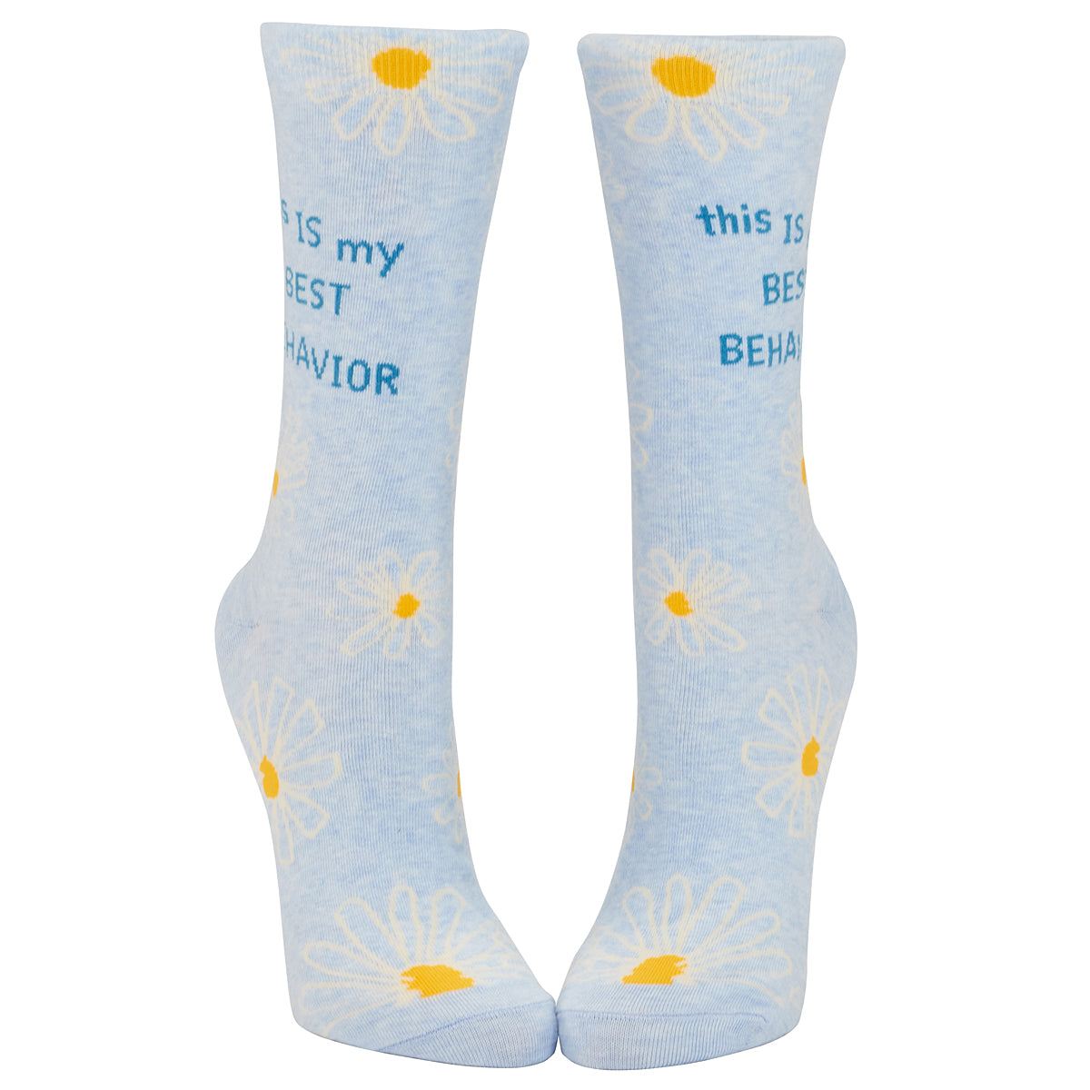 My Best Behavior Blue Q Women's Crew Socks